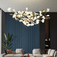 Gingko Chandelier S USE White and Gold