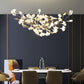 Gingko Chandelier S USE White and Gold