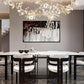 Gingko Double Tier Combination  Linear Chandelier