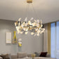 Gingko  Round  Chandelier For Cord