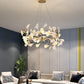 Gingko  Round  Chandelier For Cord