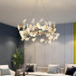 Gingko  Round  Chandelier For Cord