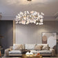 Gingko Chandelier U USE White and Gold