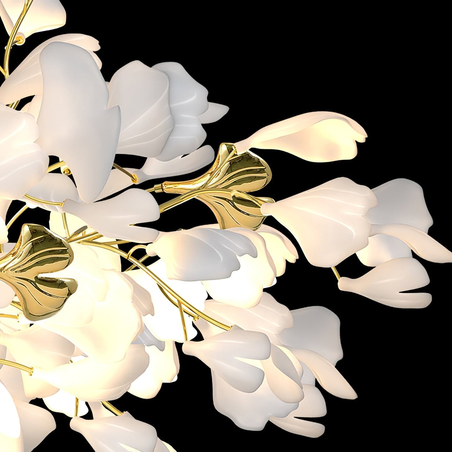 Gingko Round Chandelier 59"H 78"H 118"H