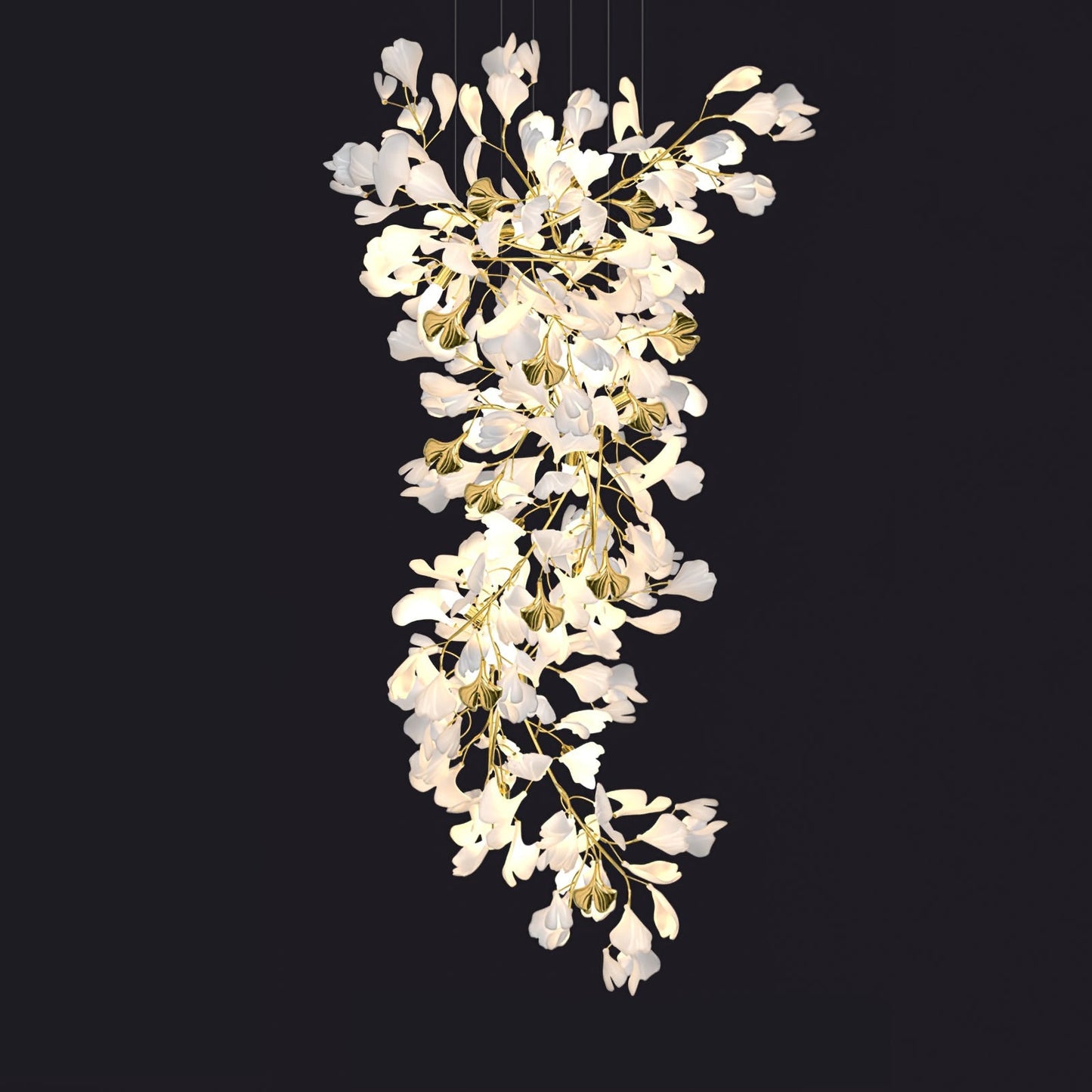 Gingko Round Chandelier 59"H 78"H 118"H