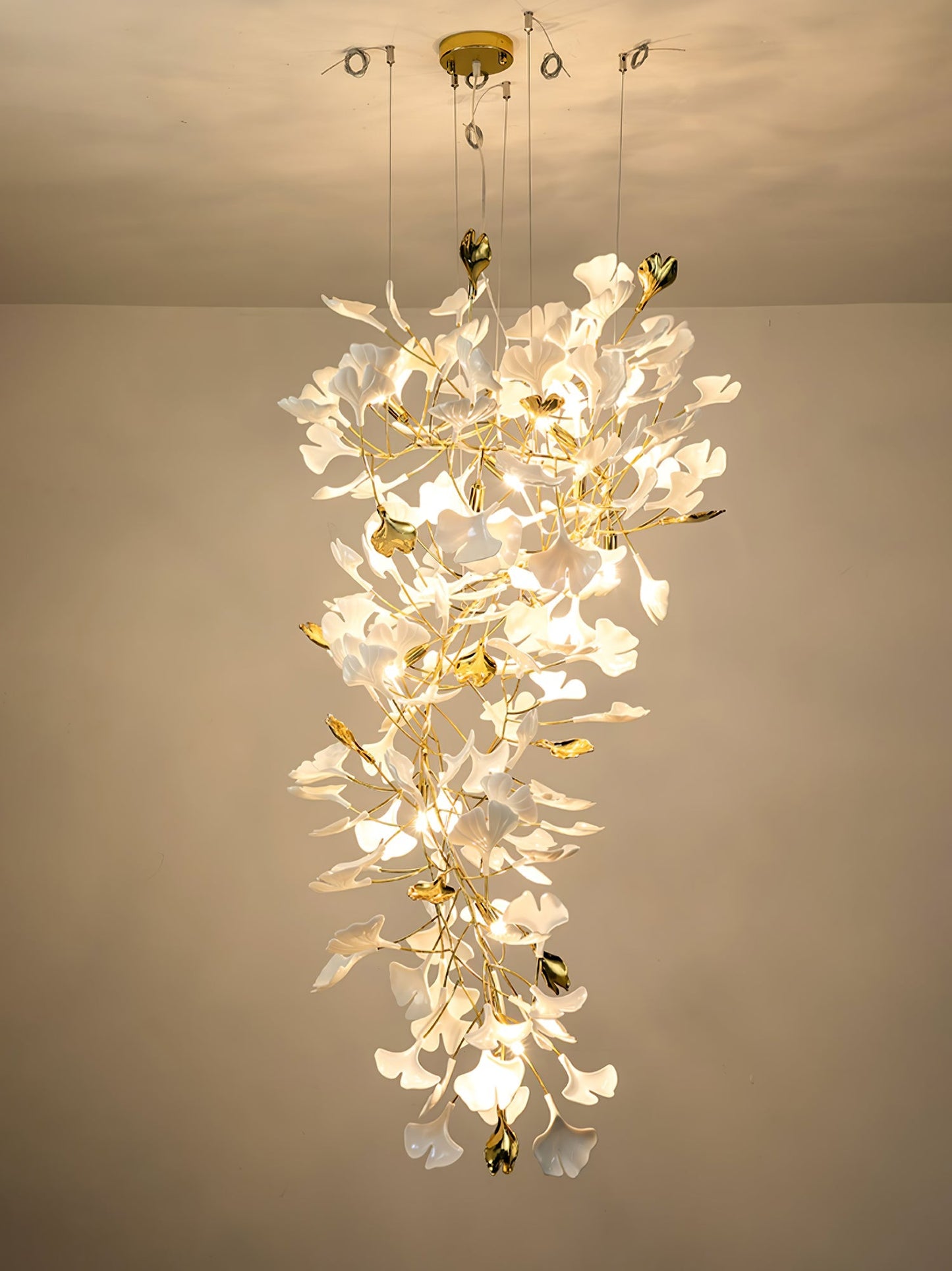 Gingko Round Chandelier 59"H 78"H 118"H