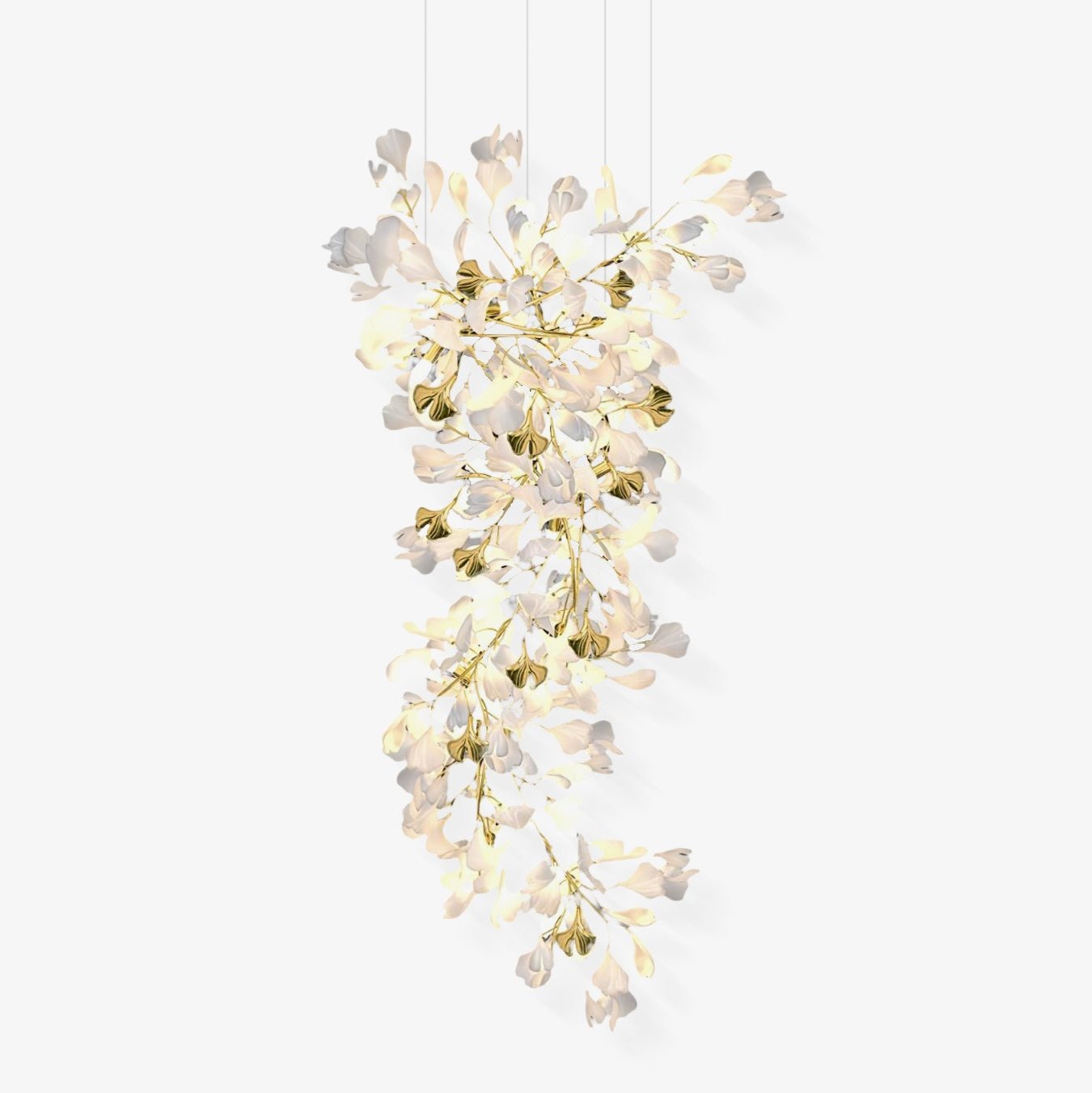 Gingko Round Chandelier 59"H 78"H 118"H