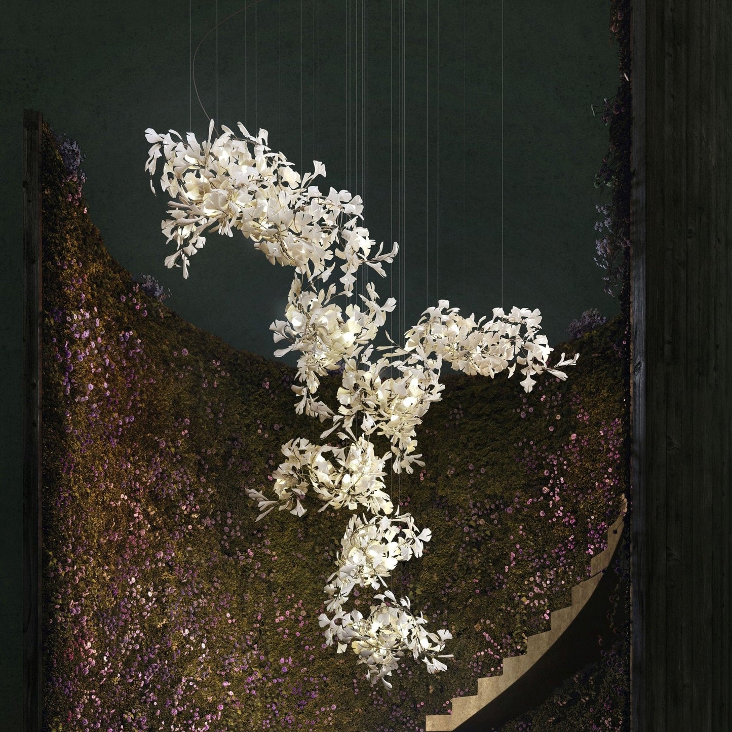 Gingko Combination Chandelier 59.1"W