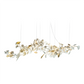 Gingko Chandelier A USE White and Gold