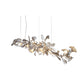 Gingko Chandelier A USE White and Gold