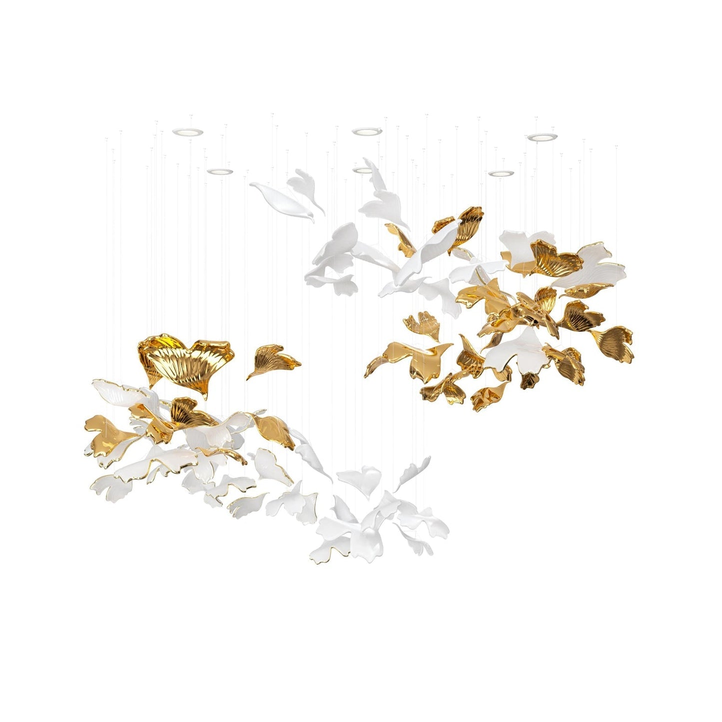 Ginkgo Tree Chandelier 63"D