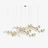 Gold White Leaves Combination Gingko Chandeliers