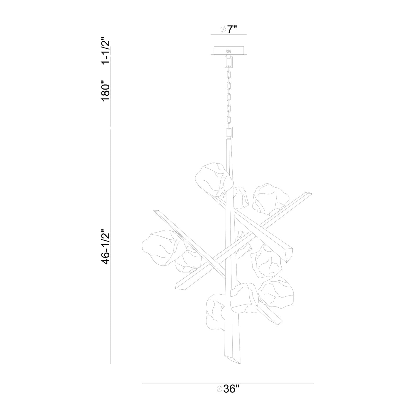 Thorah Grand Chandelier 10-Light