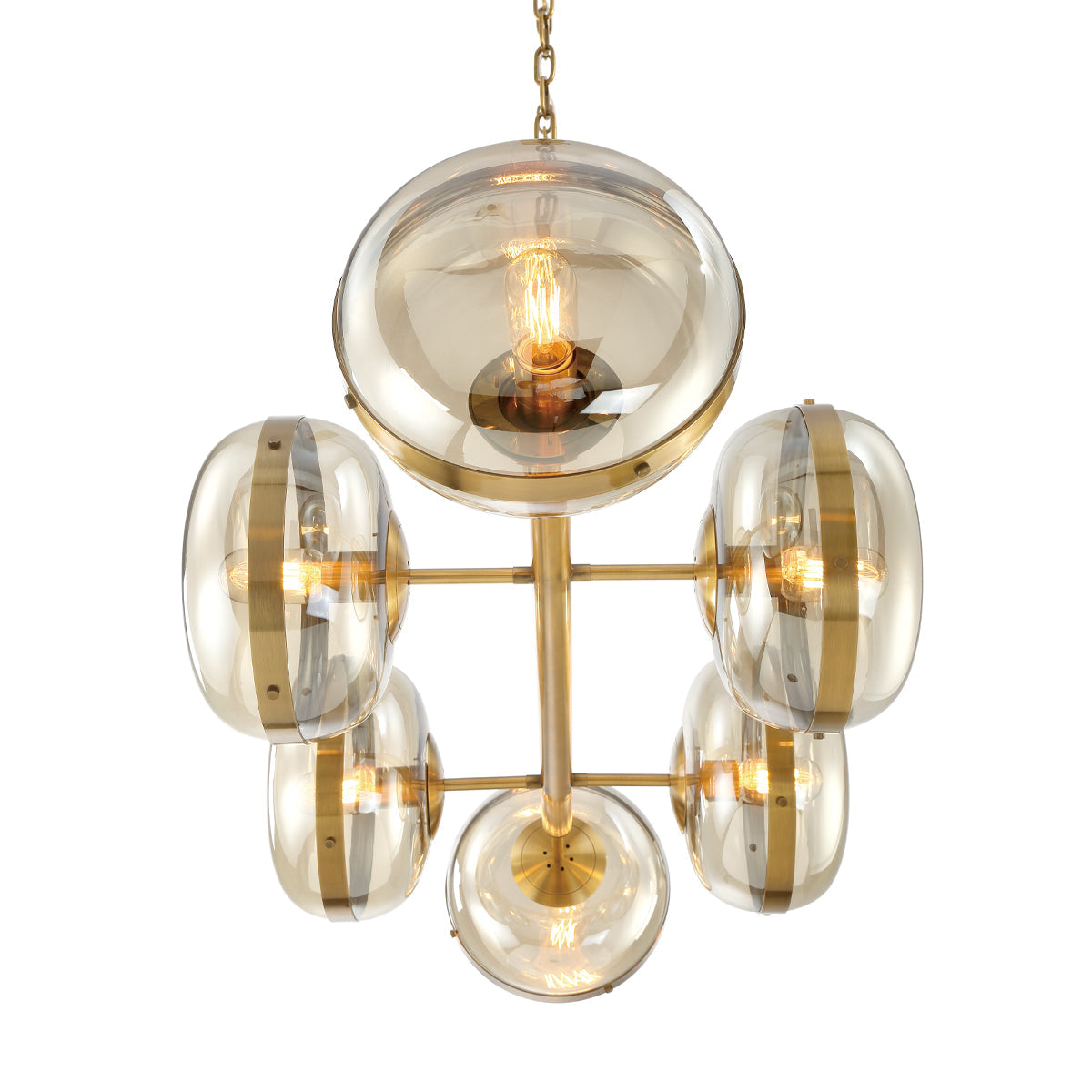 Nottingham Glass Linear Chandelier
