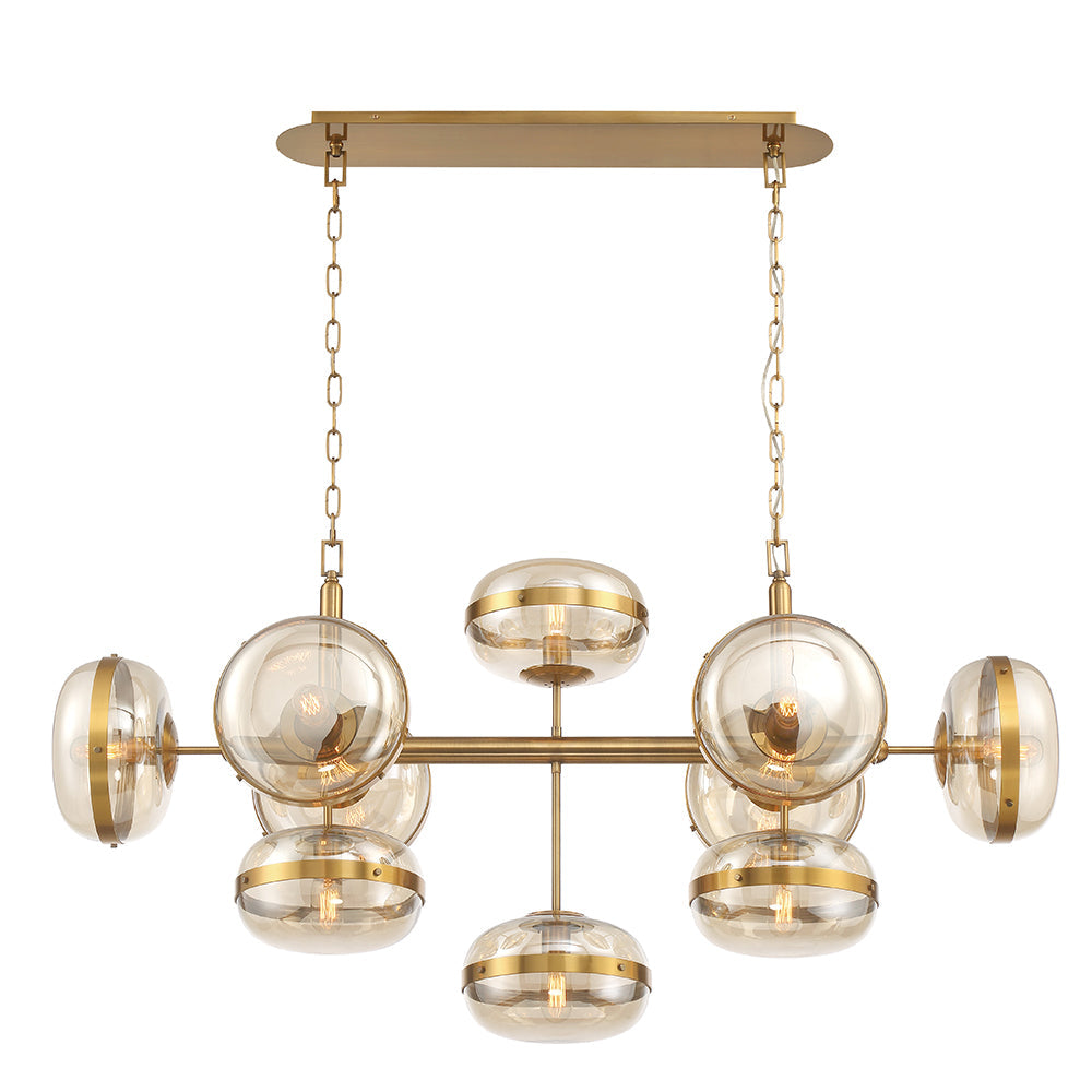 Nottingham Glass Linear Chandelier