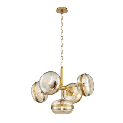 Nottingham Glass Pendant 5-Light