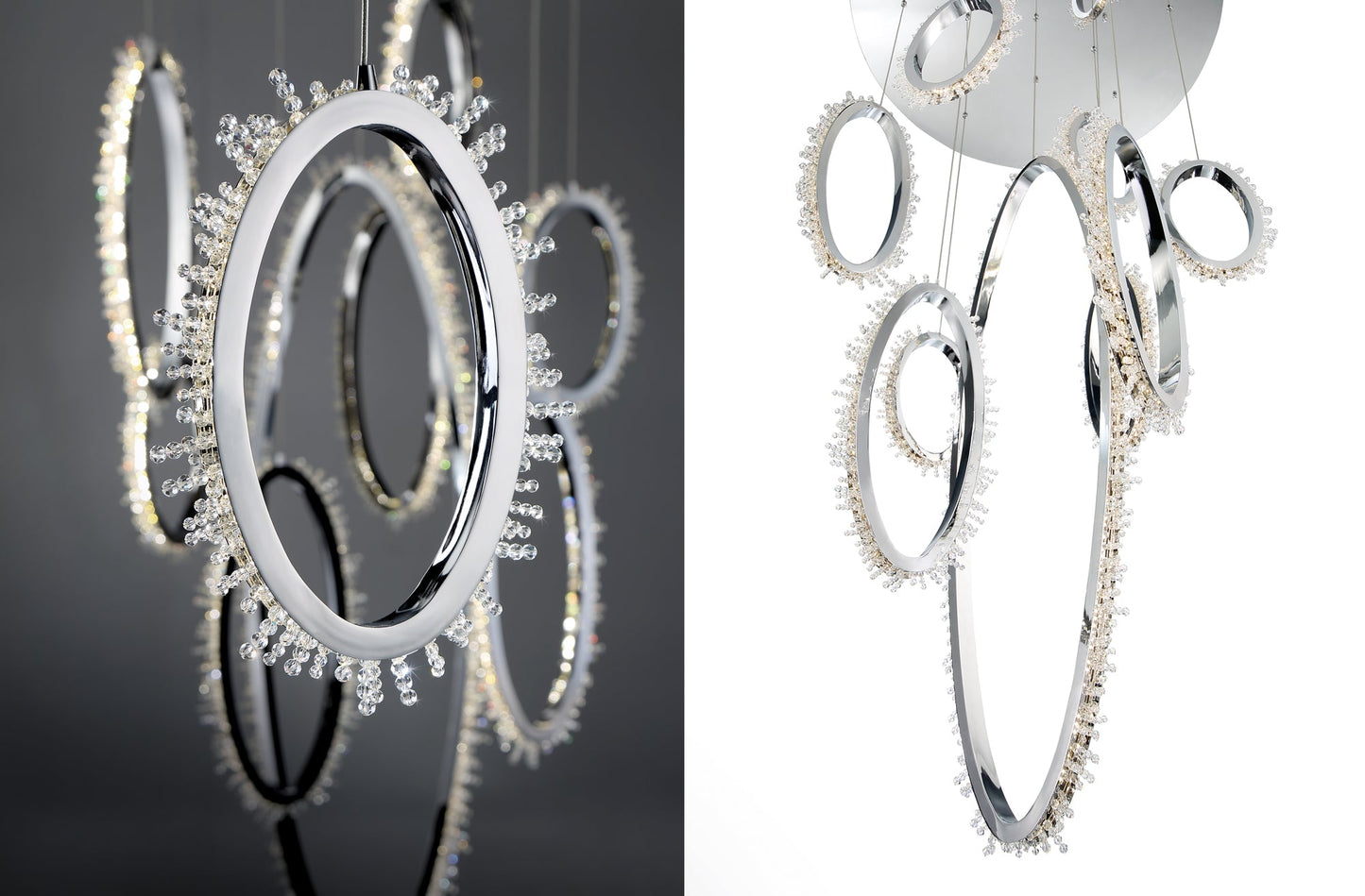 Scoppia Integrated LED Round Grand Chandelier