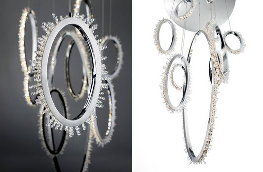 Scoppia Integrated LED Round Grand Chandelier
