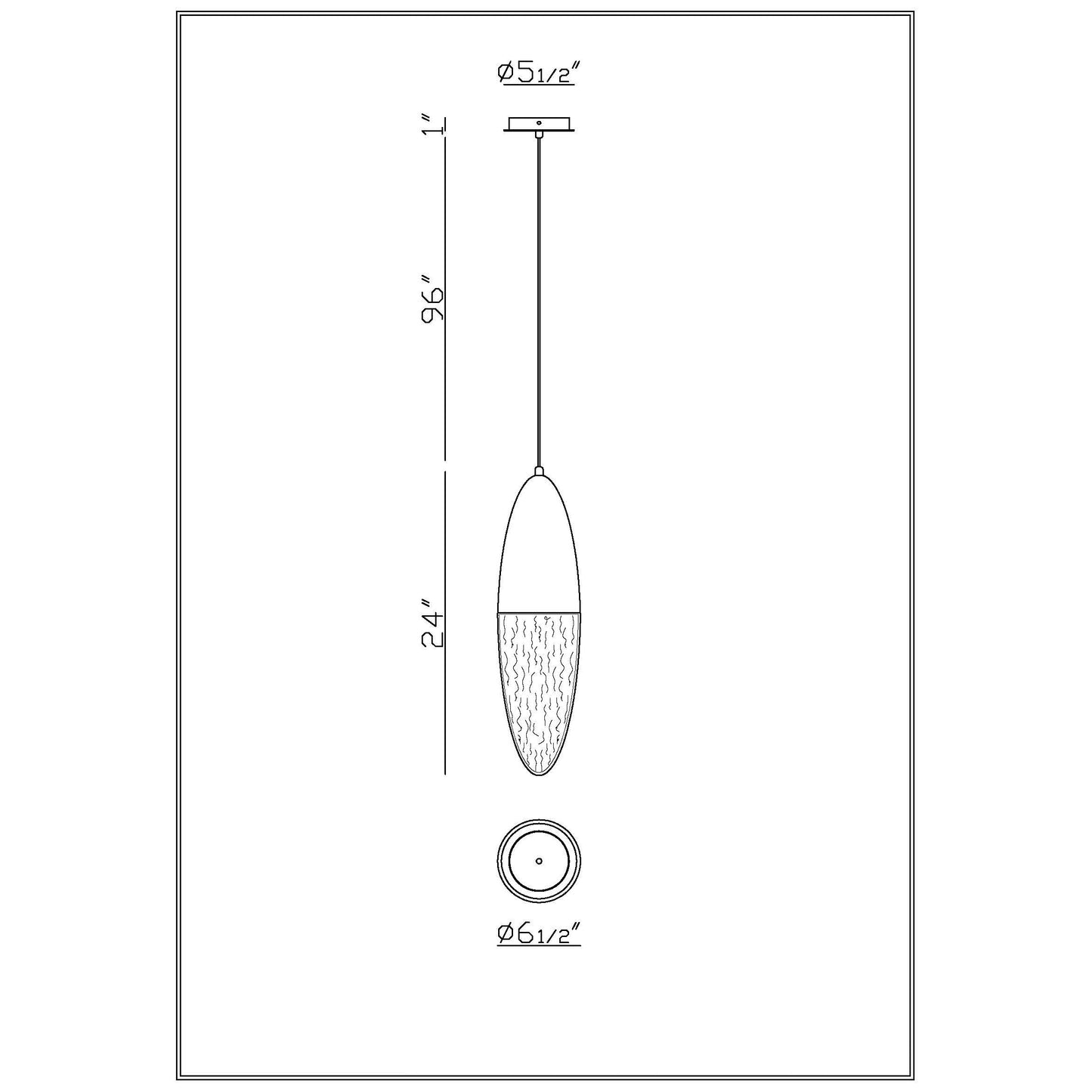 Ecrou Pendant 1-Light