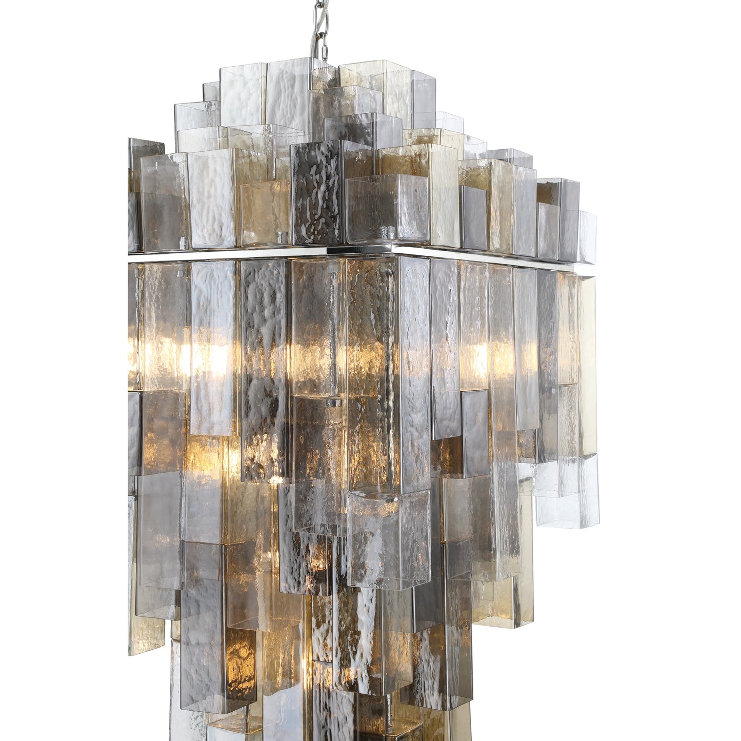Altesa Square Glass Chandelier 20-Light