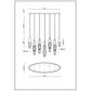 Ecrou Linear Chandelier