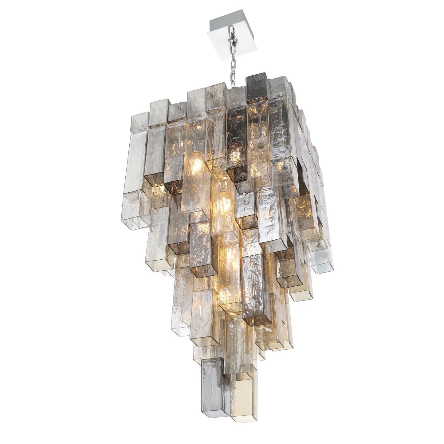 Altesa Square Glass Chandelier 20-Light