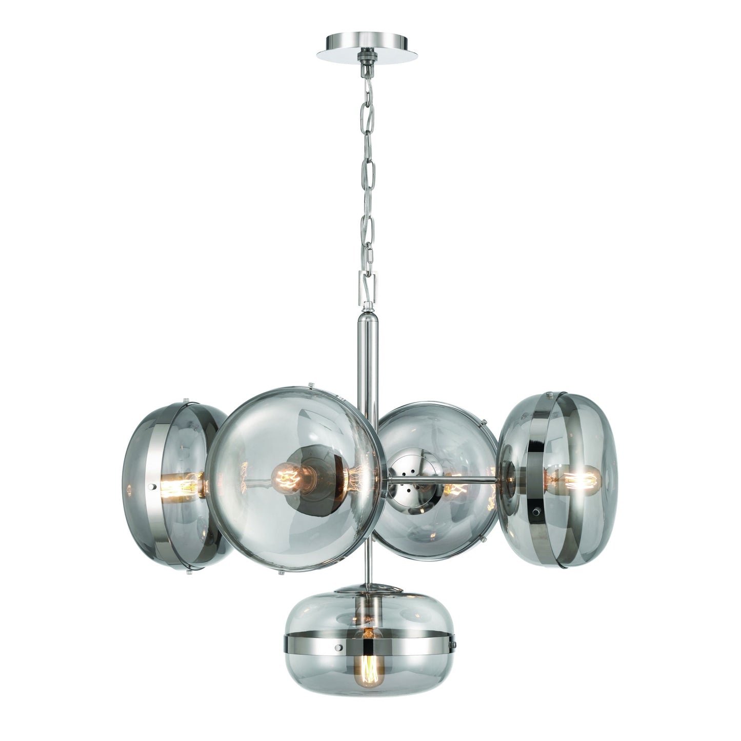 Nottingham Glass Pendant 5-Light
