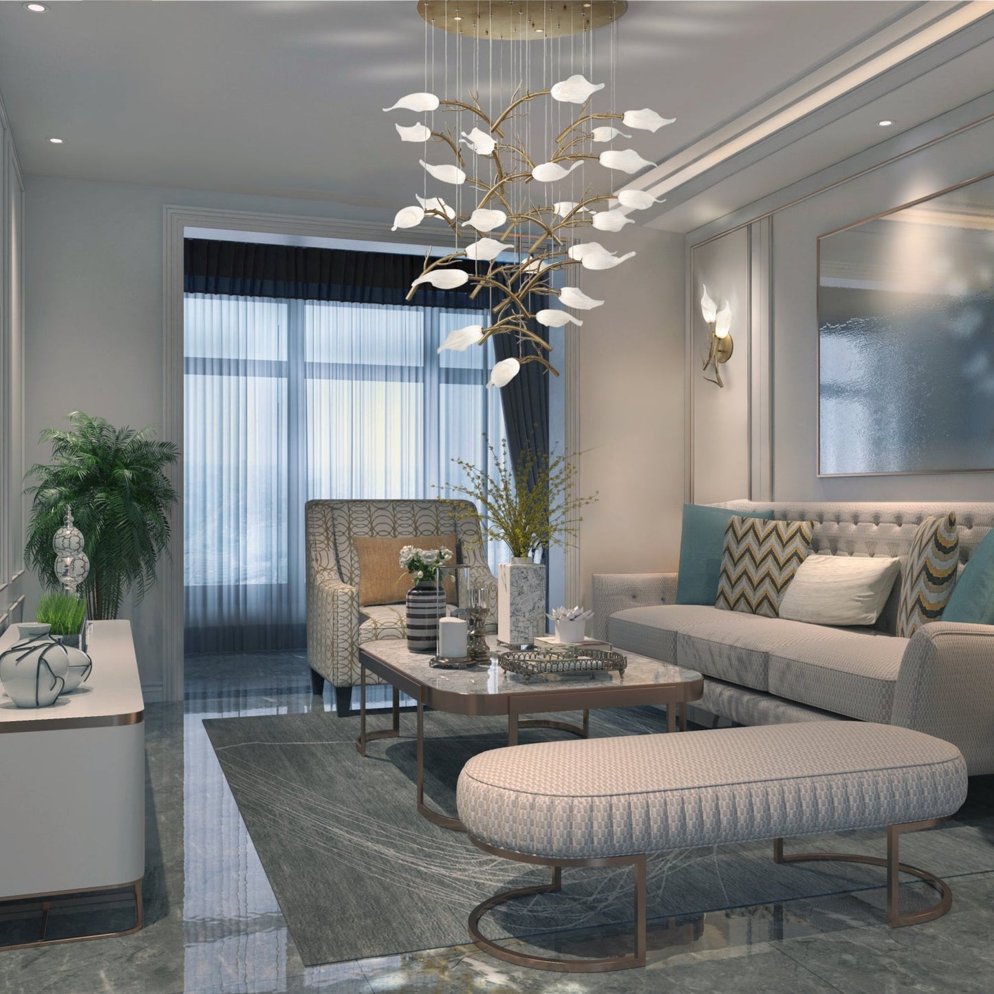 Matera Integrated LED Grand Chandelier 25-Light