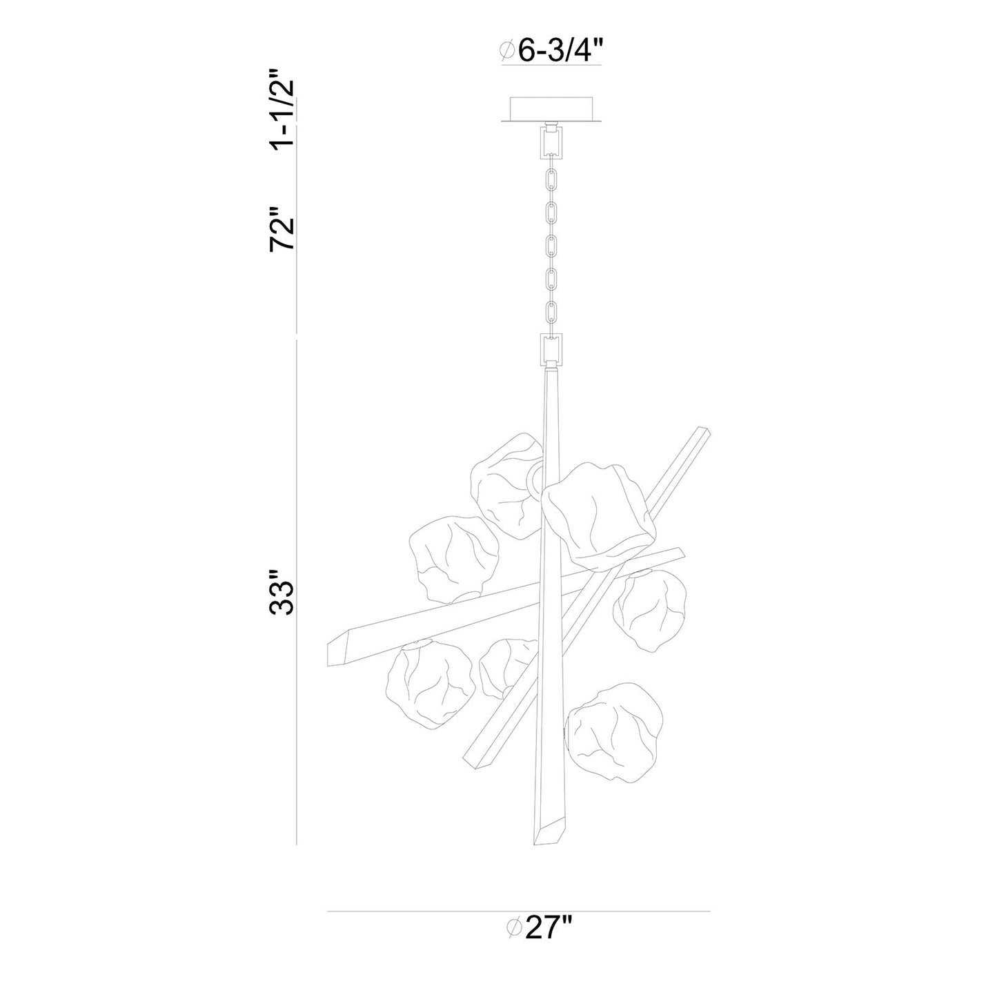 Thorah Chandelier 7-Light