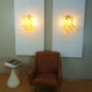 Vintage Murano Caramel Wall Lights 13.8"