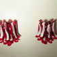 Vintage Murano Red Wall Lights 16.5"H