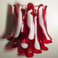 Vintage Murano Red Wall Lights 16.5"H