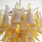Vintage Caramels Glass Murano Petals Chandelier 26.6"