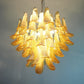 Vintage Caramels Glass Murano Petals Chandelier 26.6"