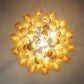 Vintage Caramels Glass Murano Petals Chandelier 26.6"