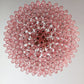 Murano Faceted Pink Glass Chandelier 35.4"