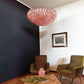 Murano Faceted Pink Glass Chandelier 35.4"