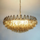 Murano Faceted Smoked Glass Chandelier 35.4"