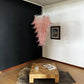 Murano Pink Felch Spiral Chandelier 27.5"