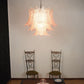 Murano Pink Ferns Glass Chandelier 31.5"