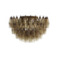 Murano Poliedri Smoked Ceiling Light 23.6"