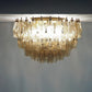 Murano Poliedri Smoked Ceiling Light 23.6"