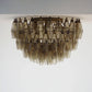 Murano Poliedri Smoked Ceiling Light 23.6"