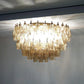 Murano Poliedri Smoked Ceiling Light 23.6"