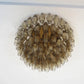 Murano Poliedri Smoked Ceiling Light 23.6"