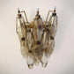 Murano Poliedri Smoked Glass Wall Sconces 9.8"