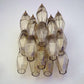 Murano Poliedri Smoked Glass Wall Sconces 9.8"