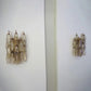 Murano Poliedri Smoked Glass Wall Sconces 9.8"