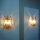 Murano Poliedri Smoked Glass Wall Sconces 9.8"