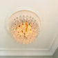 Murano Poliedri Transparent Ceiling Light 23.6"